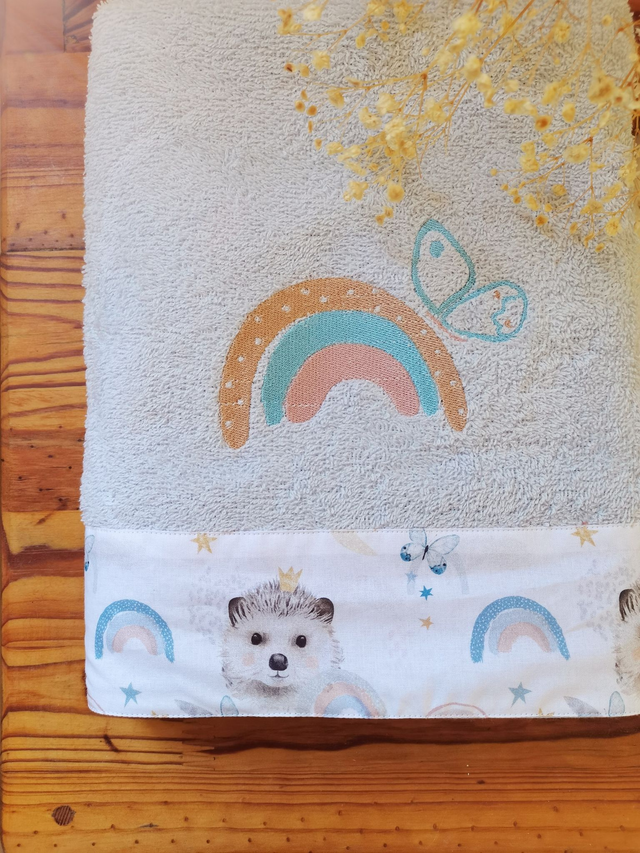 Drap de douche Moka Glacier Brodé