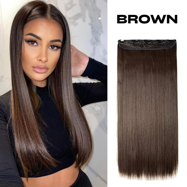 Екстейшъни в различни цветове - 55см, 100гр.