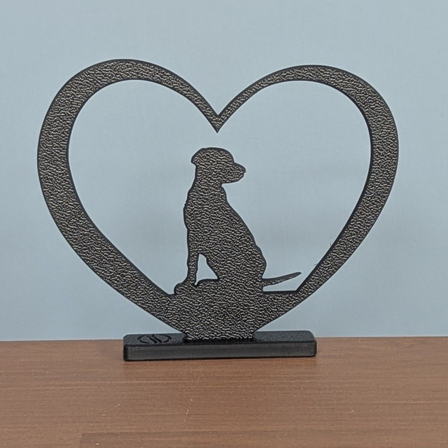 Shadow Shape - Labrador Heart