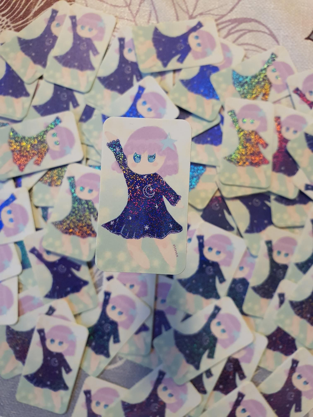 Sticker Glitter Little One Chibi 