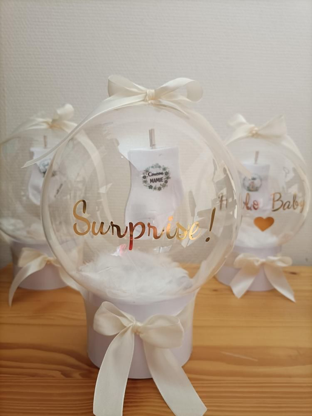 Ballon Bulle cadeau "annonce grossesse"