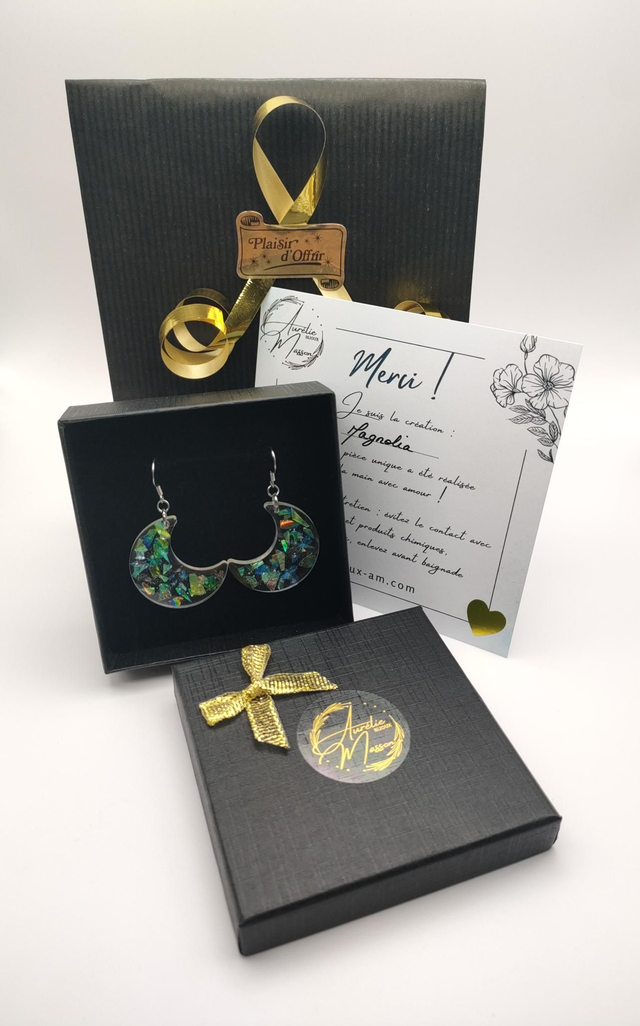 Boucles d'oreilles "Magnolia"