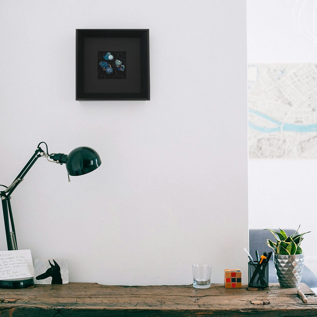 Coraux Bleu azur et Or clair