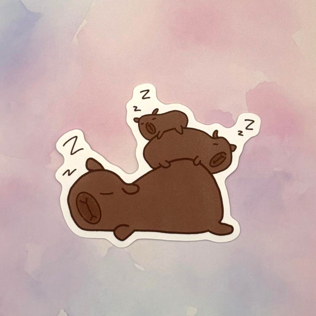 Sleeping Capybara Pile