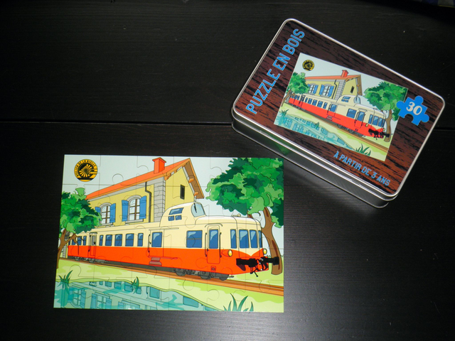 Puzzle bois 30 Pièces Autorail Picasso