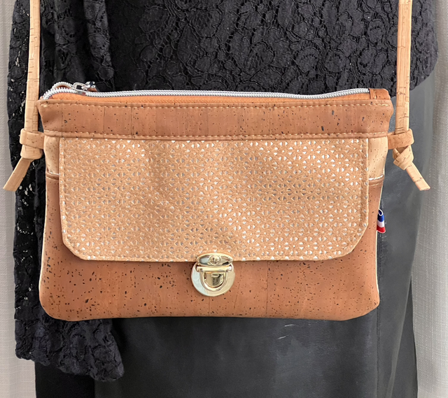 Sac rabat « dentelle métallique »