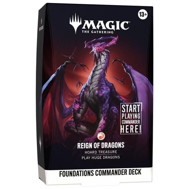 Magic The Gathering: Foundations Commander Deck (Reign Of Dragons)