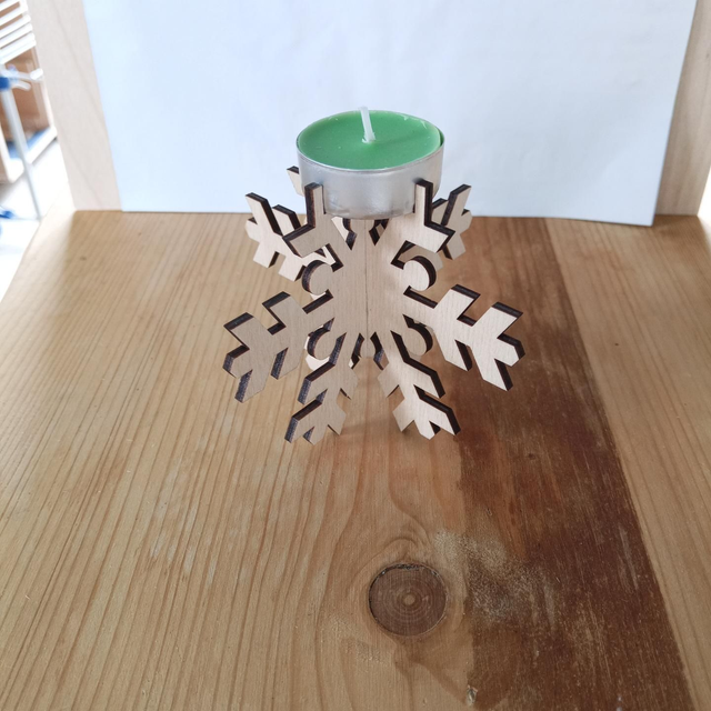 Flocon bougie