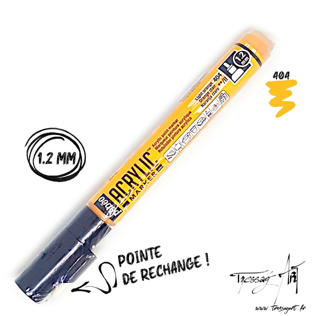PEBEO - MARQUEUR ACRYLIQUE 1,2mm - ORANGE CLAIR - PB006404