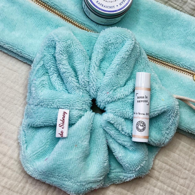 Fleur de douche en éponge coton bambou 