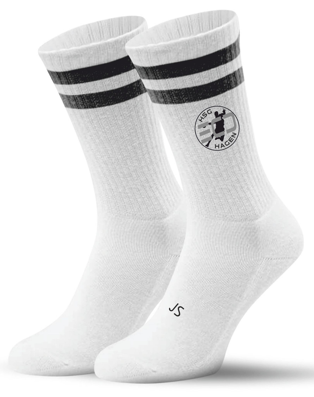 Socken bedruckt mit Logo und Initialen