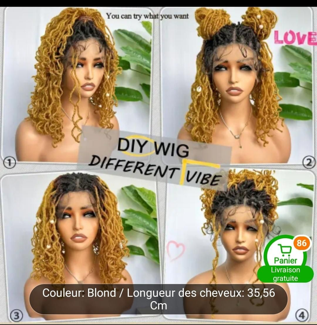 Perruque tresse africaine 