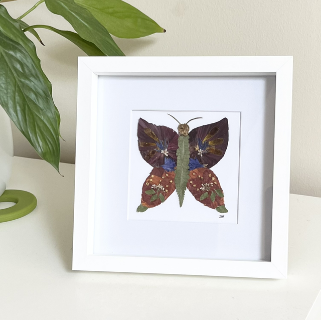 Butterfly Pressed Flower Framed Art