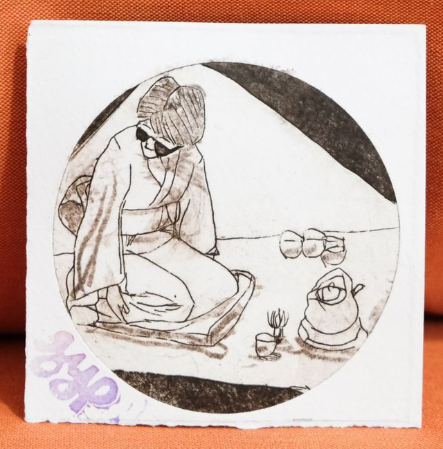 Gravure Tetrapak originale - Funky Matcha