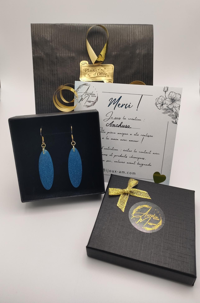 Boucles d'oreilles "Anchusa"