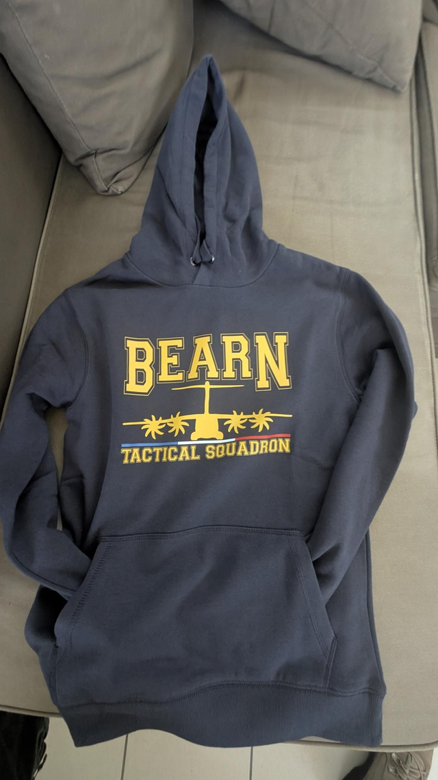 Hoodie "Béarn tactical squadron" bleu/jaune