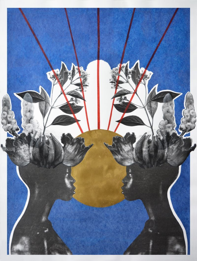 "Sacred Diadem" Hand Gilded Print