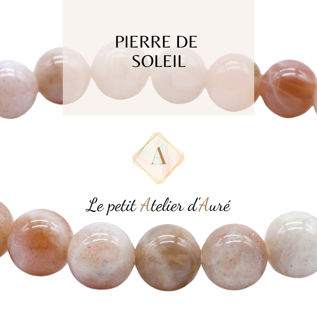 Pierre de Soleil : Bracelet en pierres naturelles sur mesure