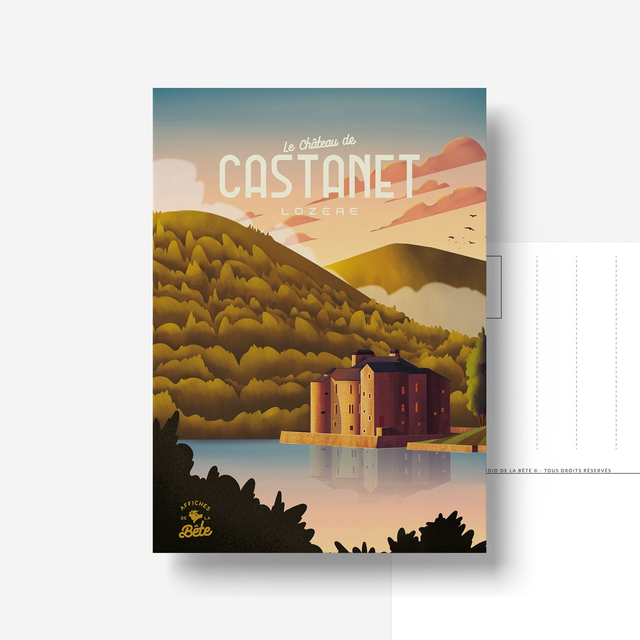 Carte Postale CASTANET "Le Château"