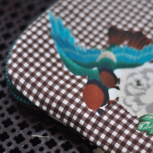 Housse Ordinateur 13 pouces - Vichy Brun - Lin et Coton