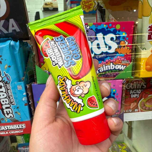 Warheads squeeze candy sour watermelon