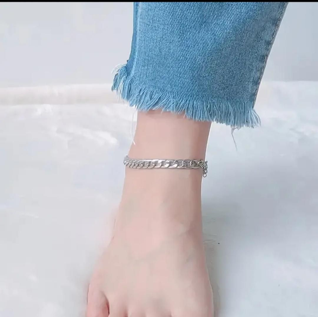 Bracelet de cheville NK en acier inoxydable 316L - Or ou Argent