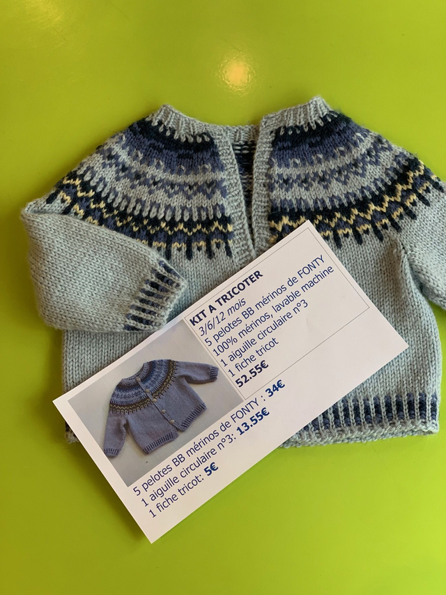 Le Pull Mon Premier Lopi - Fiche Tricot