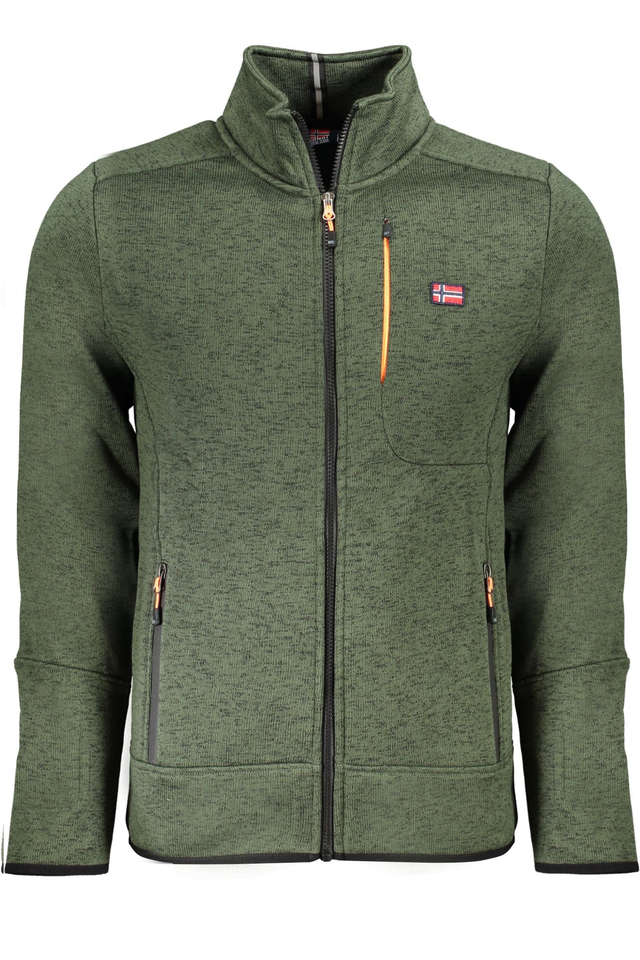 NORWAY 1963 FELPA CON ZIP UOMO VERDE