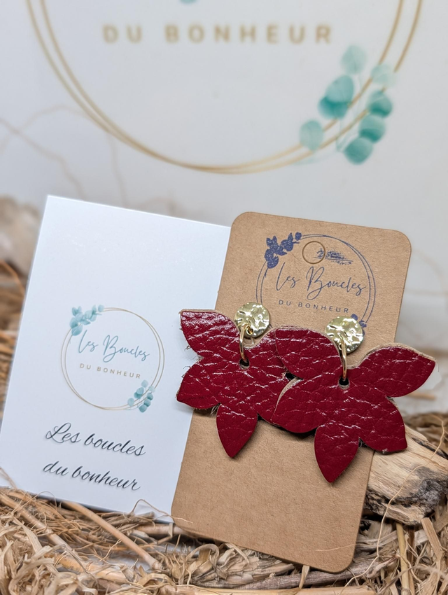 Boucles d'oreilles Sweety rouge sw004