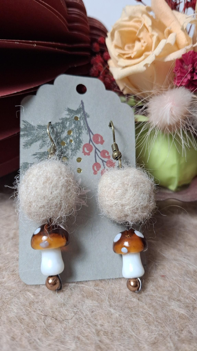 Boucles D'oreilles Champignons 