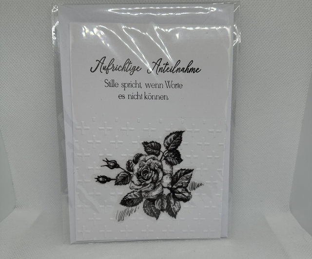 Trauerkarte ''Aufrichtige Anteilnahme'' 1