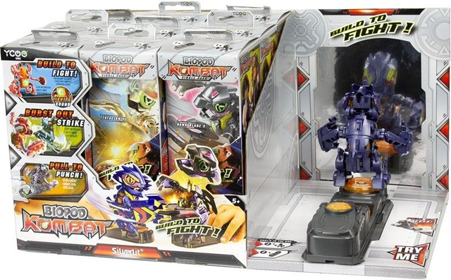 Biopod Kombat – Pack individuel de figurines assorties avec lumière et son