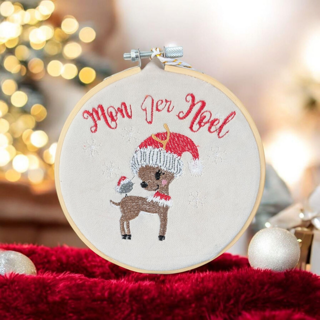 Boules de Noël Bébé – Mon 1er Noël – Décoration personnalisée brodée