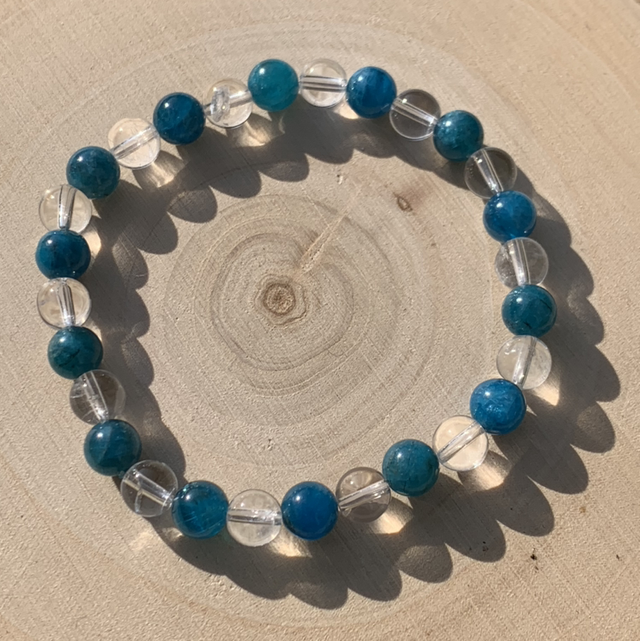 Bracelet Apatite bleue
