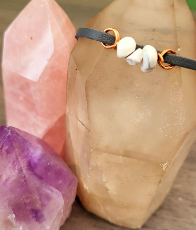 Bracelet/Anklet- Howlite