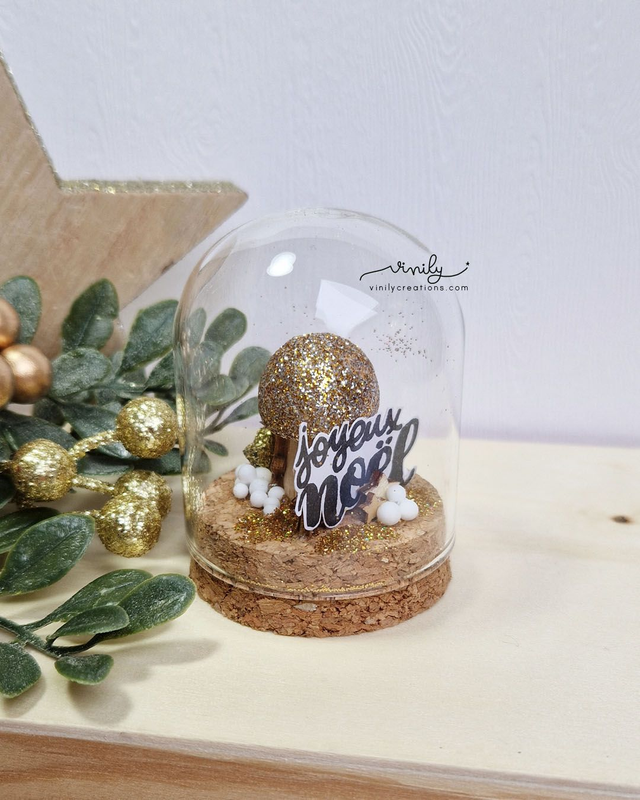 Cloche en verre Noël
