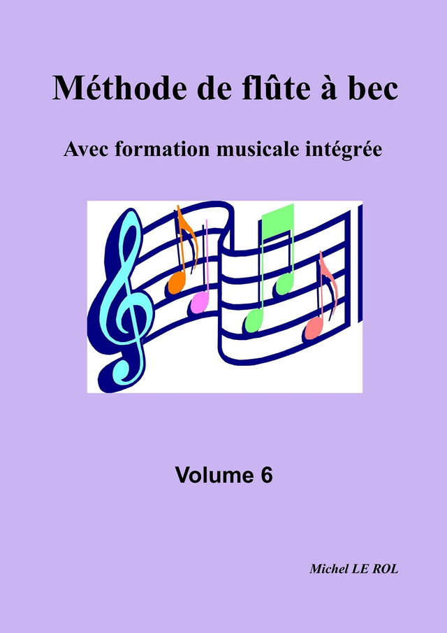 Vol. 6 méthode de flûte à bec PDF et imprimé