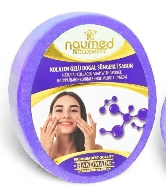 NAUMED Mydło w Gąbce z KOLAGENEM 135g