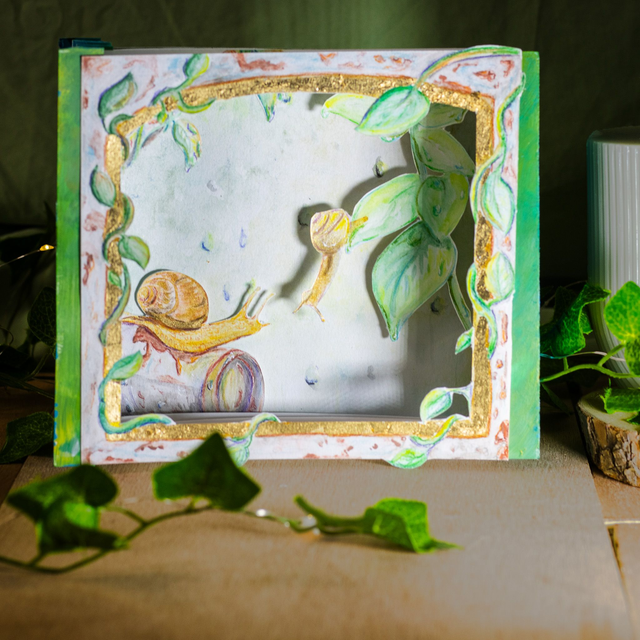 Sous la pluie - Escargot 