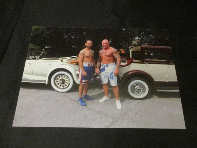 Kevin 'Green Machine' Greenwood &amp; Mark Potter Boxers 2013 Photoshoot 7x5 Print