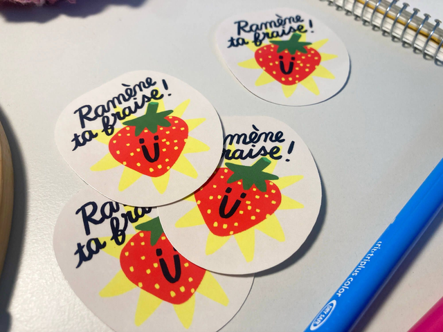 Sticker "Ramène ta fraise" 🍓