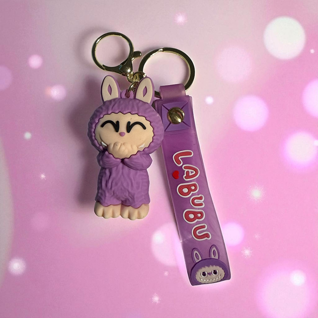 0664 - Labubu - paars - lachen