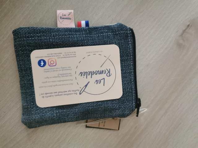 Petite trousse en tissu recyclé