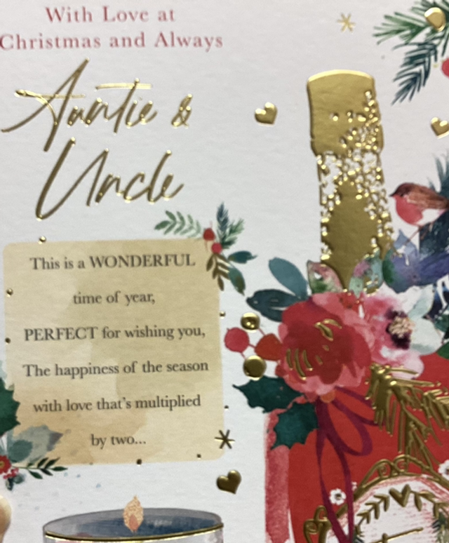 Christmas Auntie and Uncle (Fizz) WW