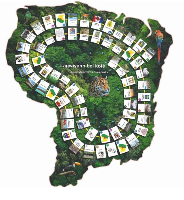 Lagwiyann bel koté format 35x35 