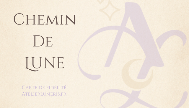 Chemin de Lune - Carte fidélité 