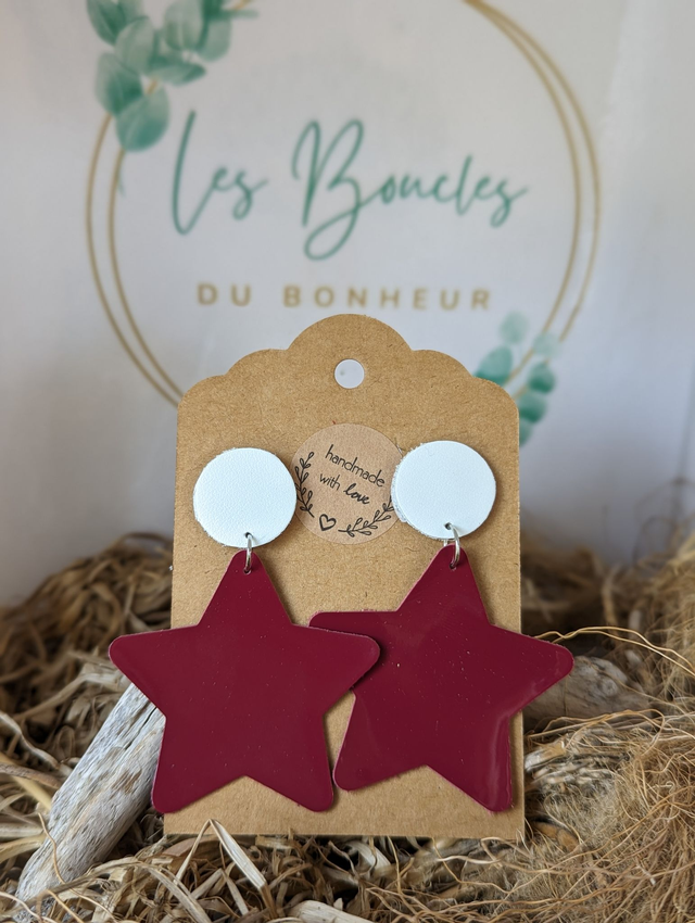 Boucles d&#039;oreilles Star s021