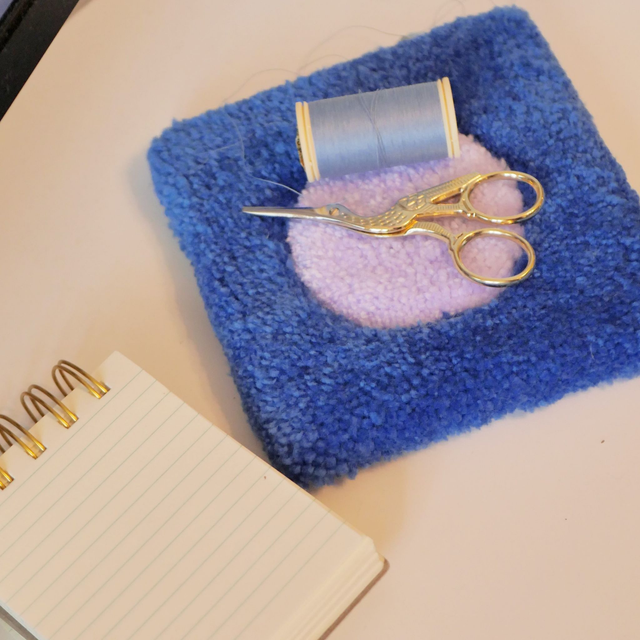 Mini-tapis tufté à la main | Dessous de tasse ou repose-objets