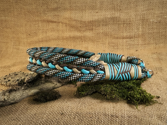 💙 Collier "Bleu &amp; Sable"