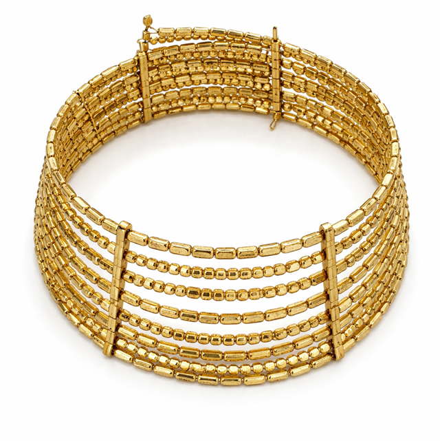 Choker maxi dorado 